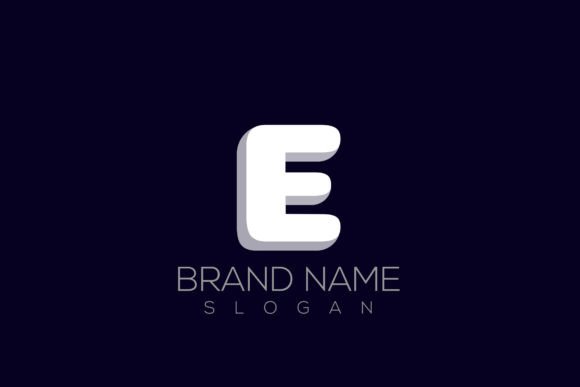 Craft a Distinctive Brand with the 3D E Logo Vector