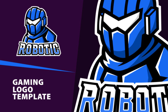 Level Up Your Brand with a Dynamic Robotic Mascot Logo