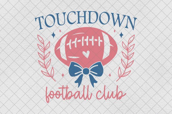 Score Big with the Touchdown Football Season Coquette Bow Design