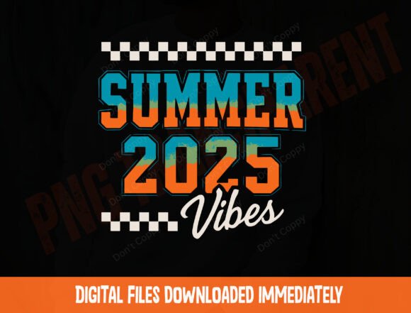 Summer Vibes PNG: Retro Distressed for Sporty Designs